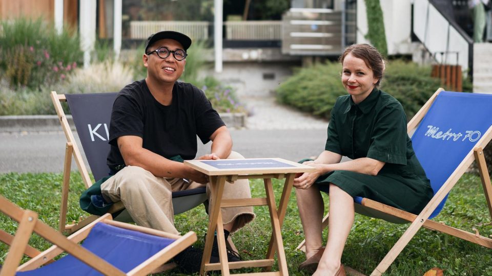 Dužan Duong a ředitelka kina Metro 70 Barbora Kucsa Prágerová