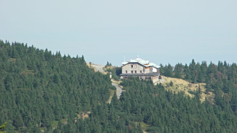 Výhled na Jiřího chatu
