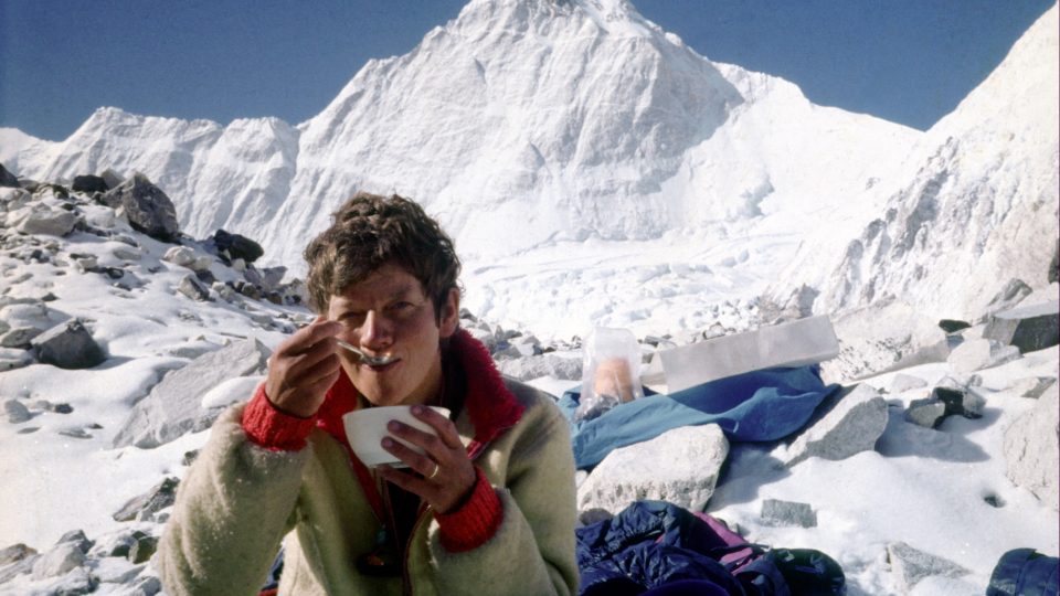 Dina Štěrbová na hoře Cho-Oyu ve výšce 6000 m n. m.