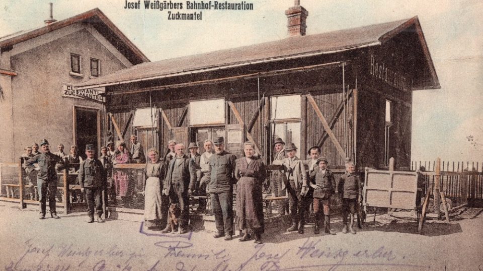 Nádražka ve Zlatých Horách v roce 1931