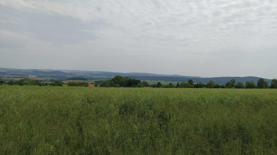 Lze spatřit také zříceninu hradu Radyně