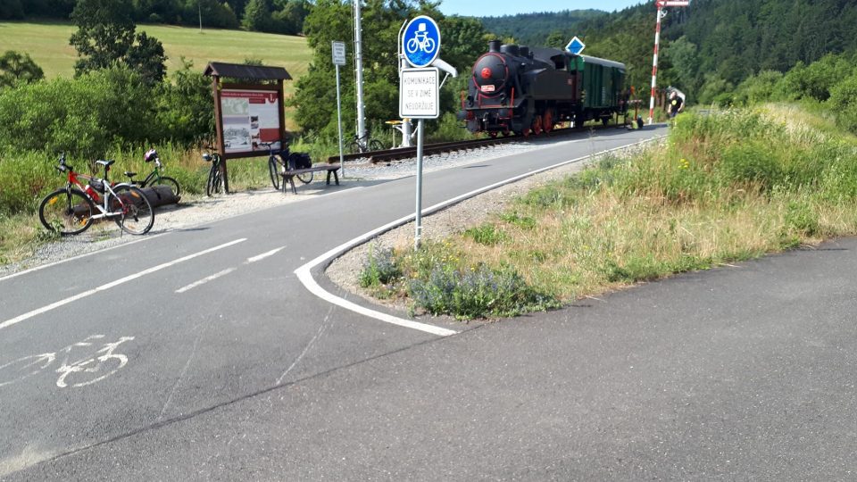 Železniční muzeum leží na oblíbené cyklistické stezce