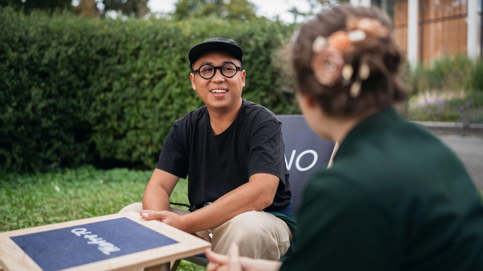 Dužan Duong a ředitelka kina Metro 70 Barbora Kucsa Prágerová