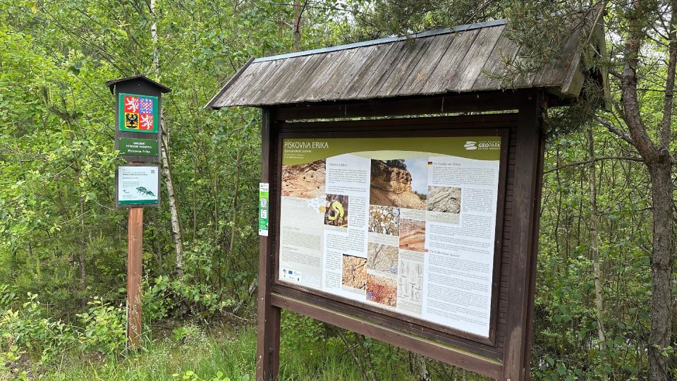 Podrobnosti o zajímavé lokalitě si můžete přečíst na informační tabuli