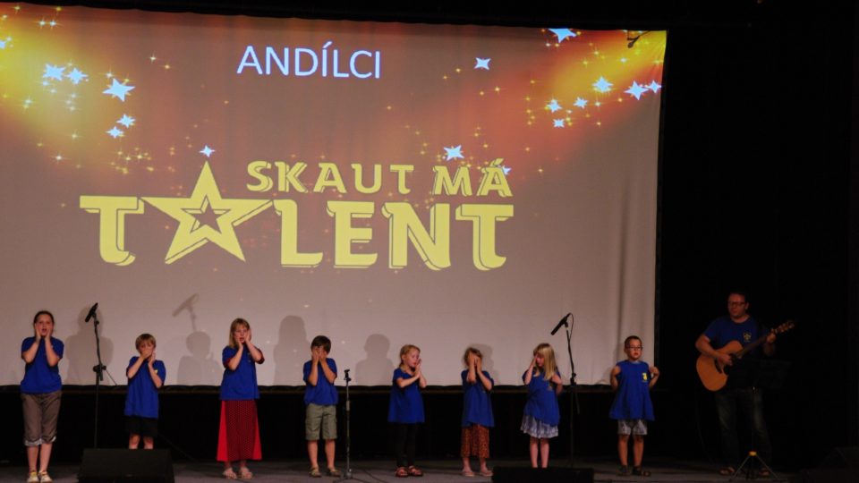 Nejmenšími účastníky soutěže Skaut má talent byli Andílci