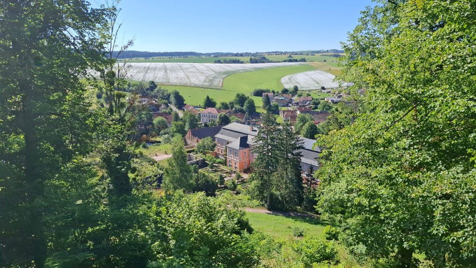 Pohled z vyhlídky na Zámeckém kopci