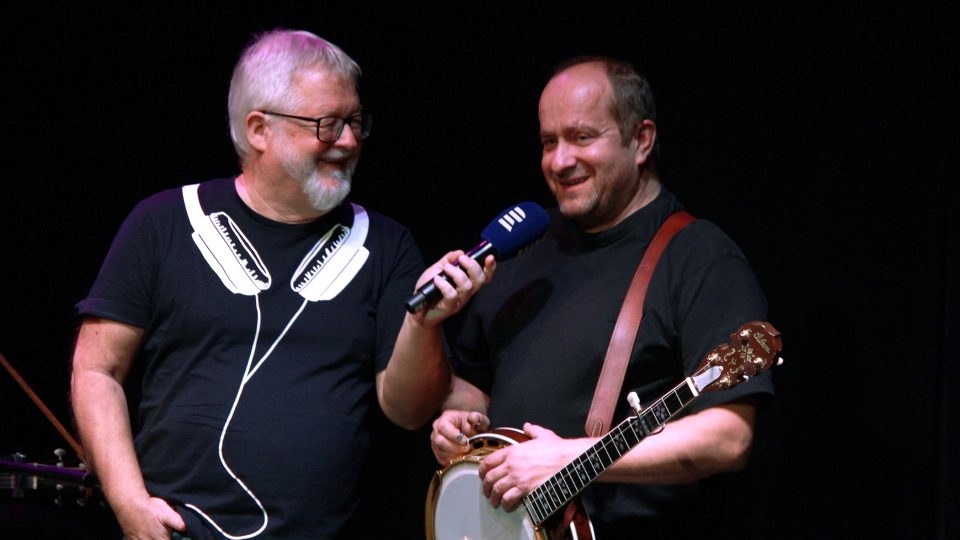 Jaromír Jahoda (banjo) v rozhovoru s Jiřím Matějů