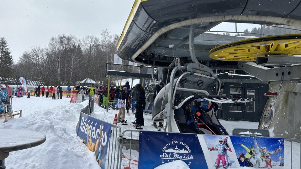 Ski Aréna Karlov během soboty 11. ledna 2025