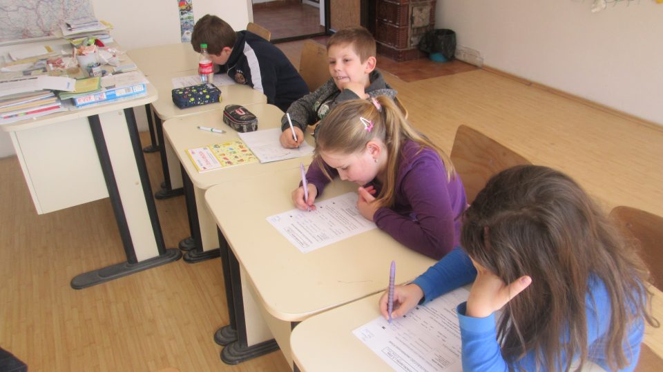 České děti ve škole