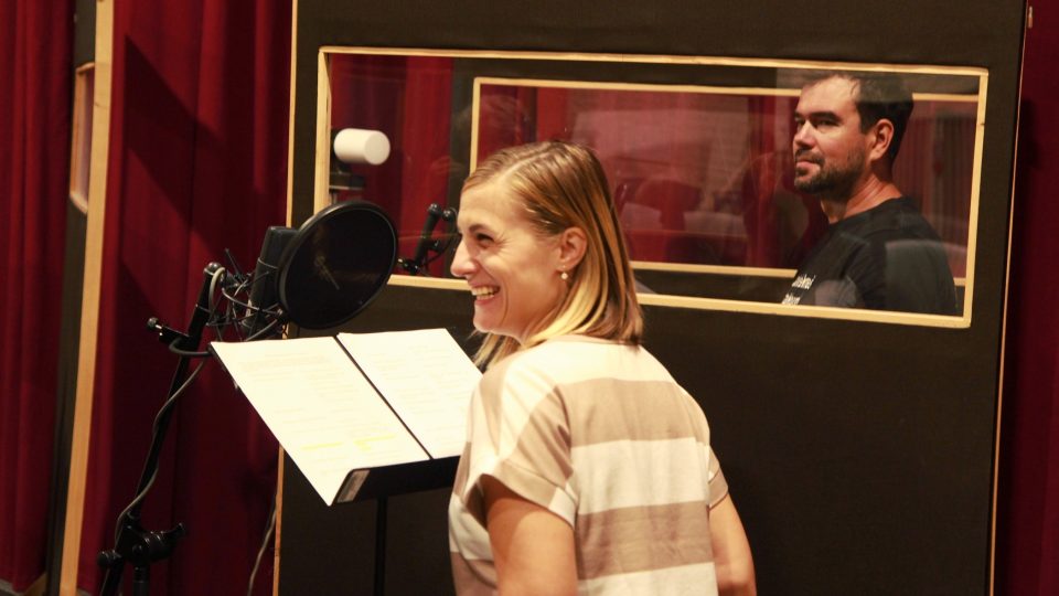 Natálie Tichánková, vzadu Jan Ťoupalík