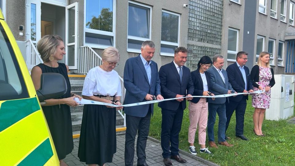 Slavnostní otevření nové výjezdové stanice pro záchranou službu v Kojetíně