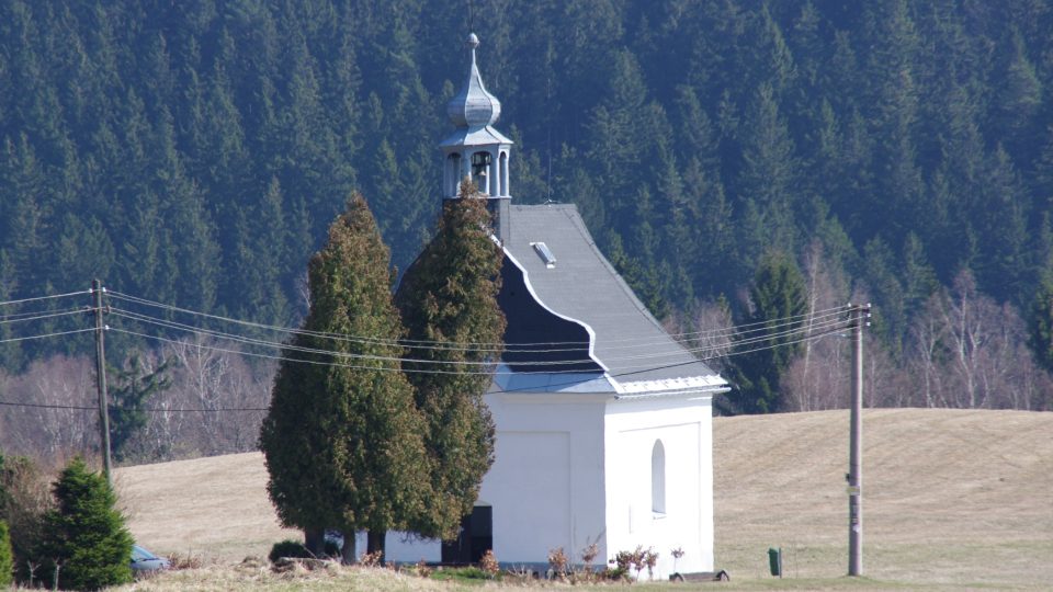 Kaple ve Vysoké, kterou také budoval Carl Schubert