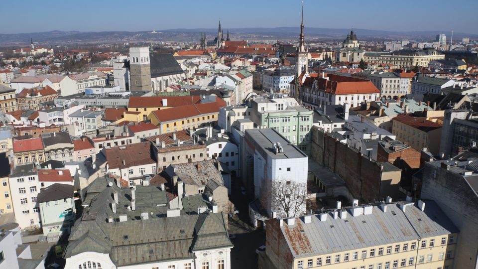 Pohled na centrum Olomouce