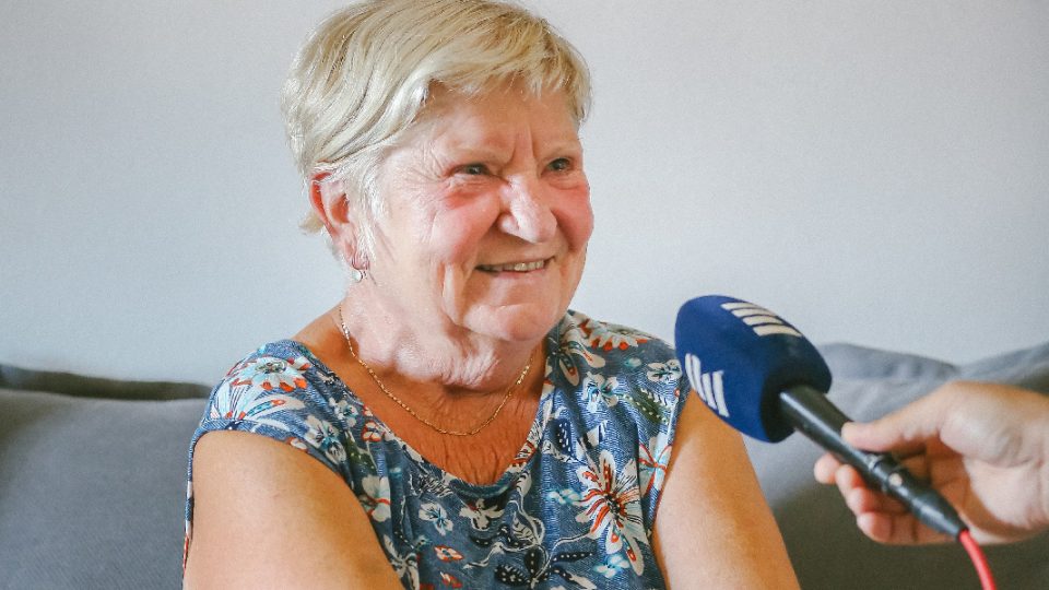 Eva Hrubá při natáčení | foto: Jana Volková Eva Hrubá při natáčení