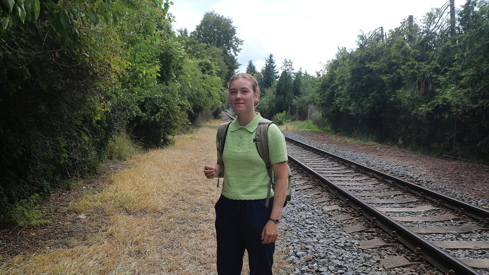 Milička Zelenavá v ruce Věry Kafkové