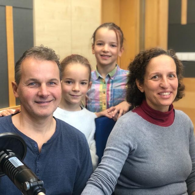 Přímalovi ve studiu Českého rozhlasu Zlín | foto: Růžena Vorlová,  Český rozhlas