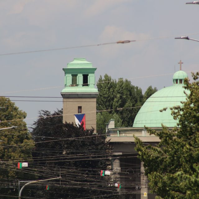 Věž Husova sboru v Olomouci bez kalicha | foto: Aleš Spurný,  Český rozhlas