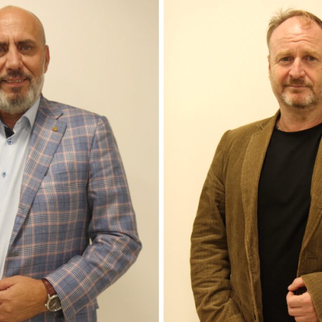 František Jura a Pavel Dopta,  kandidáti do Senátu v obvodu číslo 62 | foto: David Jahoda,  Český rozhlas