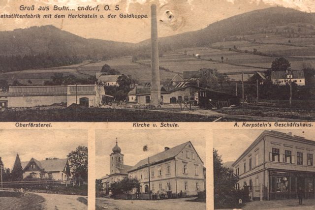 Pohlednice České Vsi z roku 1908 se starou kaplí | foto: Miroslav Kobza,  Český rozhlas