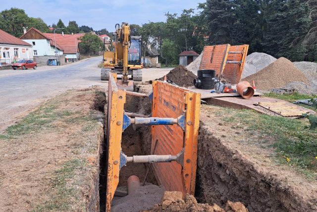 V Lipové na Prostějovsku staví kanalizaci | foto: Barbora Taševská,  Český rozhlas