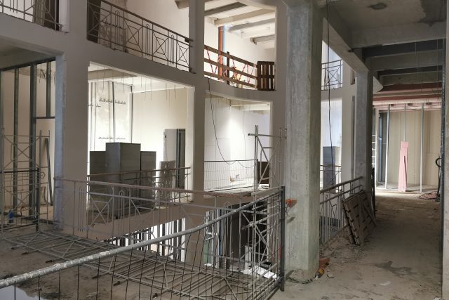 Rekonstrukce nové budovy Českého rozhlasu Olomouc | foto: Radoslav Řezníček