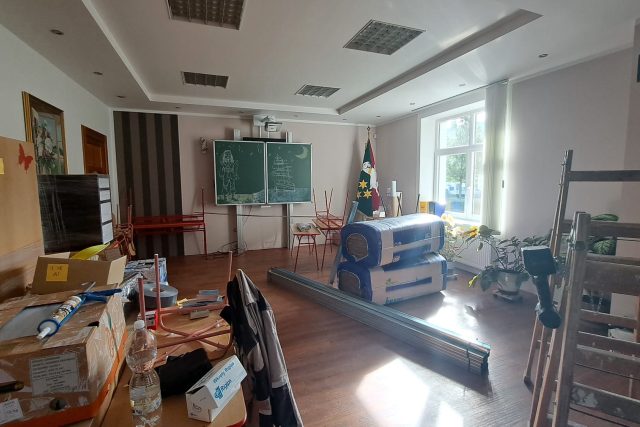Dvě nové třídy základní školy vzniknou v zasedací místnosti obecního úřadu. | foto: Barbora Taševská,  Český rozhlas