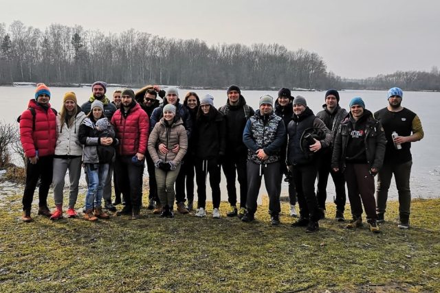 V Olomouci vznikla skupina otužilců,  kteří se o víkendu rozhodli uspořádat zimní koupání i pro veřejnost | foto: Barbora Weinekötter,  Český rozhlas
